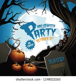 Halloween party background. EPS10 vector illustration.