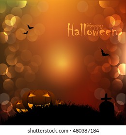 Halloween Party Background flyer .