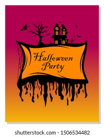 Halloween Party Background. Happy halloween. Vector Template illustration.
