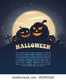 Halloween Party Background. Poster for