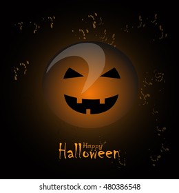 Halloween Party Background with Pumpkin.