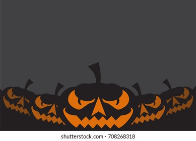 Halloween Party Background with Pumpkin 