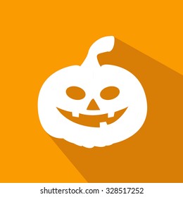 Halloween Party Background with Pumpkins