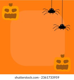 Halloween party Background template for social media post