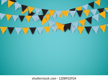 Halloween Party Background Template. Vector illustration