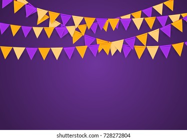 Halloween Party Background Template. Vector illustration
