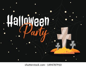 Halloween Party Background vector illustration