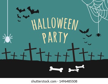 Halloween Party Background vector illustration