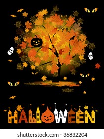 Halloween party background for your design