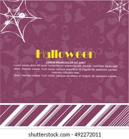 Halloween Party Background,Happy Halloween message design background.