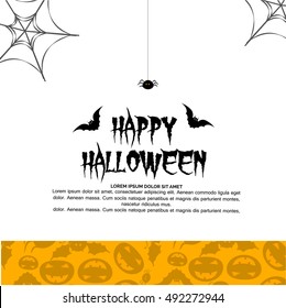 Halloween Party Background,Happy Halloween message design background.