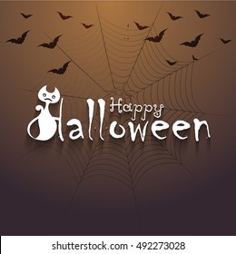 Halloween Party Background,Happy Halloween message design background.