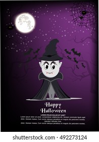 Halloween Party Background,Happy Halloween message design background.