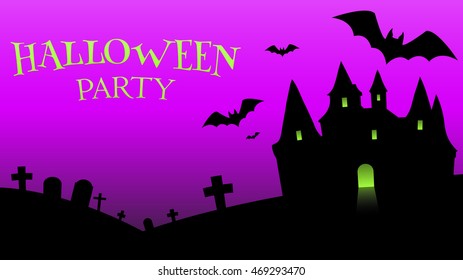 Halloween party banner
