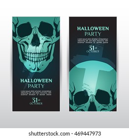 Halloween party  banner. 