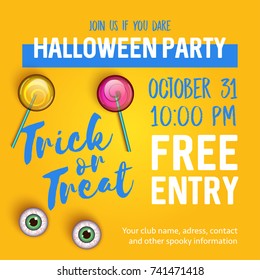 Halloween party banner