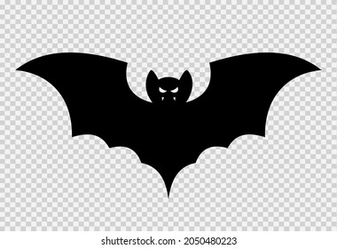 Halloween party banner , Bat paper cut isolated  on png or transparent  background, blank space for text,element template for poster,brochures, online advertising,vector illustration 