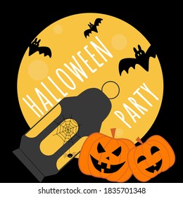 Halloween Party banner. Halloween poster