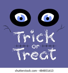 Halloween Party Banner, Zombie. Funny vector illustration. Can use for your design on poster, website, card