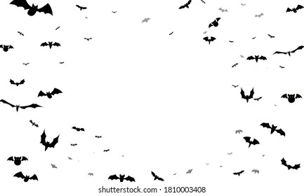 Halloween Party bat poster. Carnival Background concept design 