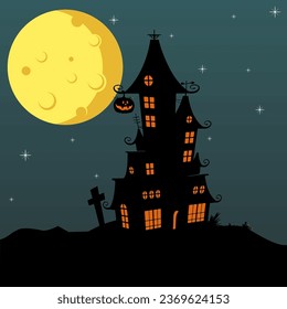 Halloween party, bright banner set. Helloween vector banner design, happy halloween pattern