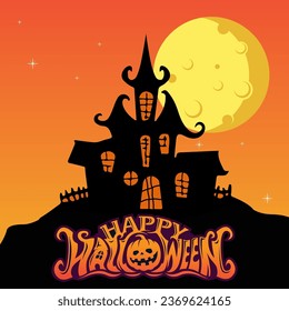 Halloween party, bright banner set. Helloween vector banner design, happy halloween pattern