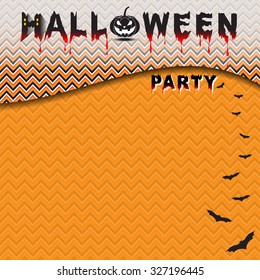 Halloween party card or use for background seamless pattern. swatches included.