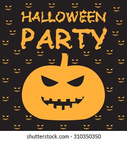 Halloween party card - Vector
