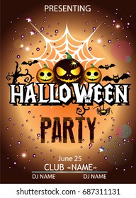 Halloween party cartoon