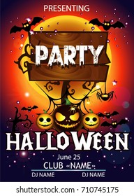 Halloween party cartoon