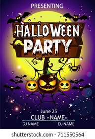 Halloween party cartoon