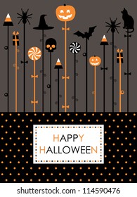 halloween party celebration in orange, white and black