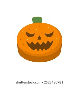 Halloween party cookies isolated on white background.