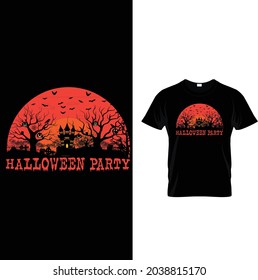 HALLOWEEN PARTY CUSTOM TSHIRT DESING