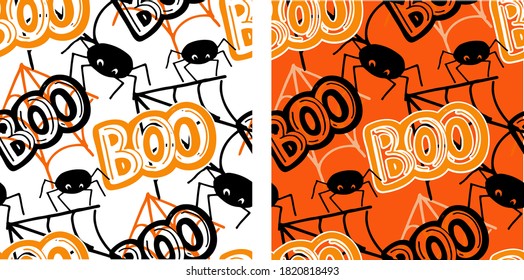 Halloween party - cute hand drawn doodle lettering art. Halloween postcard  - art, t-shirt design, banner, web.