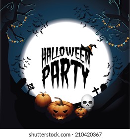 Halloween Party design EPS 10 vector