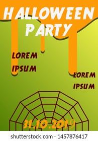 Halloween party design invitation vector