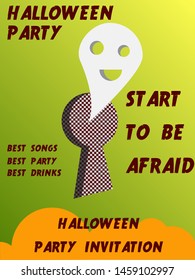 Halloween party design invitation vector
