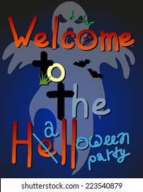 Halloween party design template