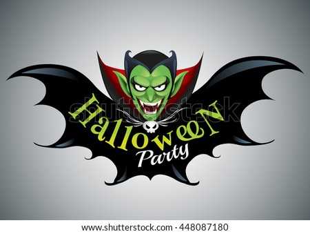 halloween party design template dracula place のベクター画像素材