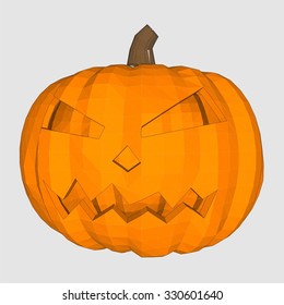 Halloween Party Design template, with pumpkin 