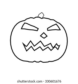 Halloween Party Design template, with pumpkin 