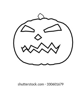 Halloween Party Design template, with pumpkin 