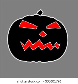 Halloween Party Design template, with pumpkin 
