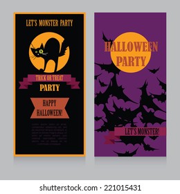 Halloween Party Design template, vector illustration