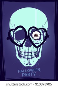 Halloween Party design template. Vector illustration. 