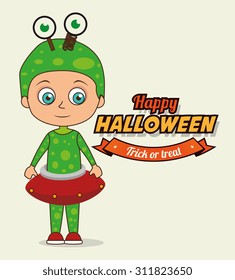 Halloween party design, vector illustration eps 10.