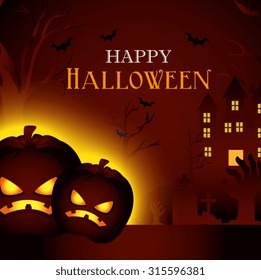 Halloween party design, vector illustration eps 10.