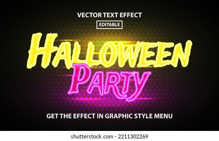 Halloween Party Editable Text Effect Style