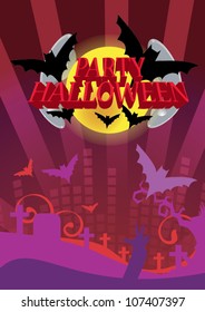 halloween  Party. Editable Vector Format